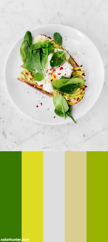 Appetizer Avocado Basil - Credit To Https://homegets.com/ Color Scheme from colorhunter.com Appetizing Color Palette, Healthy Food Color Palette, Food Color Palette, Food Colors Palette, Healthy Plate, Food Coloring, Avocado Toast, Color Scheme, Appetizer