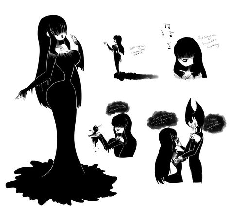 Alice Angel, Dark Times, Mini Comic, Bendy And The Ink Machine, Dessin Adorable, Old Cartoons, Cute Art Styles, Horror Movie, Cartoon Art Styles