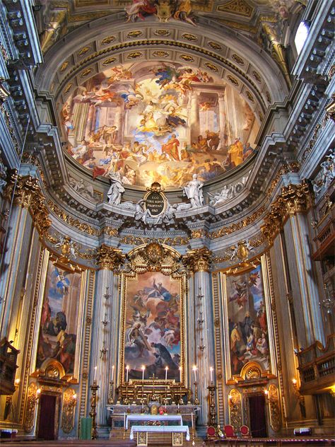 Architecture Baroque, Rococo Art, Cai Sălbatici, Cathedral Architecture, Sacred Architecture, Church Interior, Baroque Art, Cathedral Church, Baroque Architecture