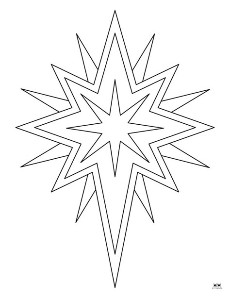 Help your kids enjoy the true spirit of the season with these Christmas Star coloring pages and templates. Print from home. 100% FREE. Christmas Star Coloring Pages, Star Of Bethlehem Template Free Printable, Advent Calendar Activity, Mandala Simple, Cross Coloring Page, Advent Calendar Activities, Alphabet Lore, Star Coloring Pages, Printable Christmas Coloring Pages