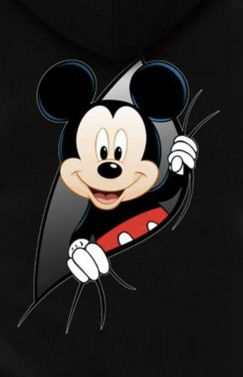 Mouse Cartoon, Mickey Mouse Cartoon, Black Background, Iphone, Disney, Black