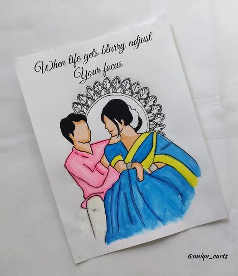 Couple Easy Drawing Simple, Drawing Of Couples In Love, Couple Mandala Art Easy, Mandala Couple Drawing, Indian Couple Drawing Art, Indian Couple Painting, Couple Mandala Art, Love Mandala Art, Easy Mandala Drawing