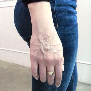 30 White Tattoo Designs That Look Like Magic Runes Tato Nama, White Ink Tattoo, Tato Lengan, Spider Tattoo, Disney Tattoo, E Tattoo, White Tattoo, 문신 디자인, Trendy Tattoos