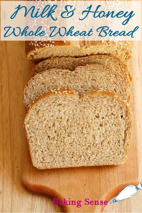 Make Fresh Bread, Wheat Sandwich Bread Recipe, Honey Whole Wheat Bread, The Perfect Sandwich, Honey Wheat Bread, Perfect Sandwich, Sandwich Loaf, Honey Bread, Wheat Bread Recipe