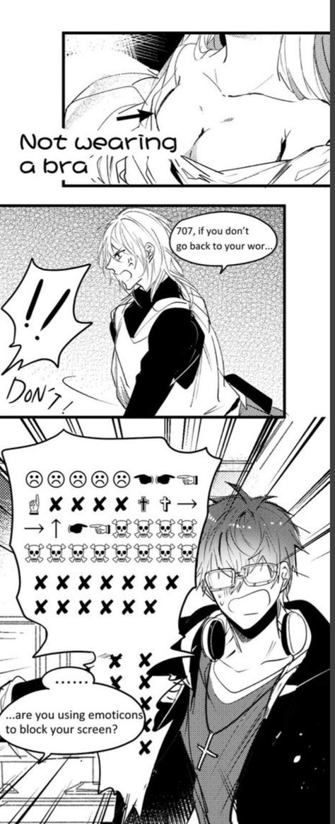 Saeyoung X Mc, Zen X Mc, 707 X Mc, Mystic Messager, Mystic Messenger Comic, Saeyoung Choi, Mystic Messenger Fanart, Mystic Messenger 707, Comics Memes