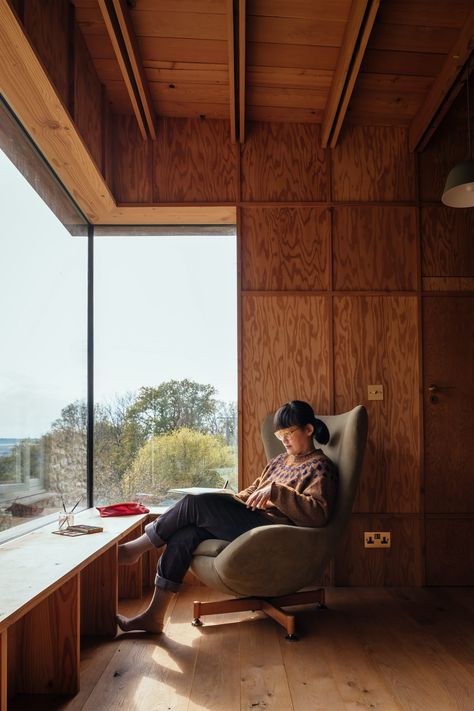 Chalet Extension, English Countryside Cottage, Cottage Extension, Studio Weave, Countryside Cottage, Timber Walls, Corner Window, Old Cottage, Stone Cottage