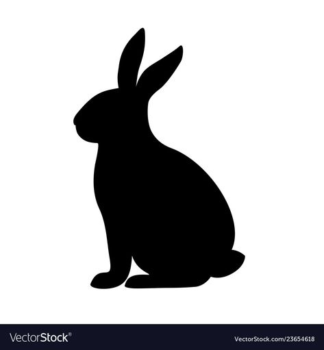 Rabbit Silhouette Templates, Rabbit Sillouhette, Easter Food Crafts, Rabbit Silhouette, Rabbit Vector, Rabbit Crafts, Bunny Silhouette, Bull Tattoos, Barn Wood Crafts