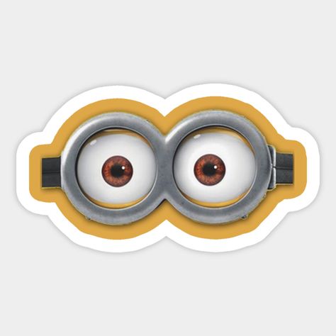 minion eyes -- Choose from our vast selection of stickers to match with your favorite design to make the perfect customized sticker/decal. Perfect to put on water bottles, laptops, hard hats, and car windows. Everything from favorite TV show stickers to funny stickers. For men, women, boys, and girls. Minions Merchandise, Minions Eyes, Css Programming, Minion Stickers, Minions Minions, Funny Laptop Stickers, Cute Minions, Minion Party, Eye Stickers