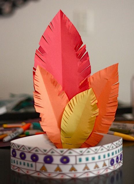 Indian Headband / 25 Best Kids Turkey Crafts for Thanksgiving Turkey Crafts Kids, Thanksgiving Hat, Free Thanksgiving Printables, November Crafts, Make Up Halloween, Turkey Crafts, Thanksgiving Preschool, Thanksgiving Art, Thanksgiving Crafts For Kids