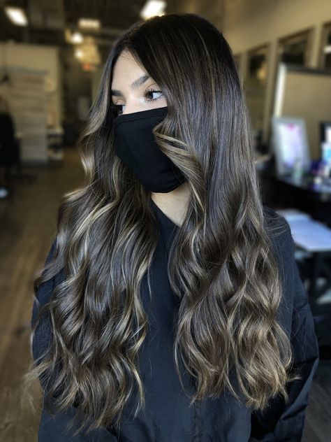 Dimensional Brunette! Color correction ! Brunette Color Correction, Ashy Brown, Natural Balayage, Dimensional Brunette, Hair Beauty Salon, Black Hair Balayage, Blonde Streaks, Brown Hair Inspo, Hair Color Streaks