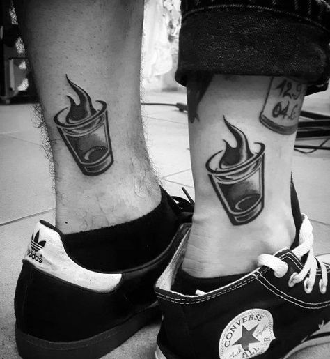 Shot Glass Tattoo Ideas, Shot Glass Tattoo, Fancy Cocktail Glasses, Glass Tattoo Ideas, Friend Tats, Glass Tattoo, Matching Friend, Fancy Cocktails, Friendship Tattoos