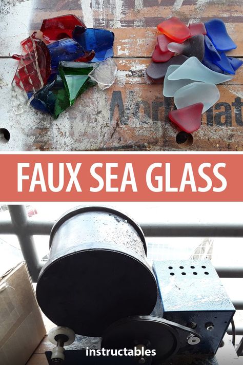 Sea Glass Diy, Jewelry Upcycle, Rock Tumbling, Glass Art Pictures, Rock Tumbler, Glass Rocks, Wine Glass Art, Beach Glass Art, Glass Art Projects