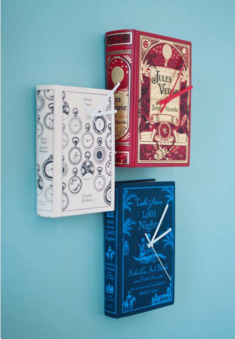 Recycling Paper, Recycled Decor, Book Clock, Astuces Diy, Yard Decorations, Diy Clock, Diy Book, Box Ideas, Old Books