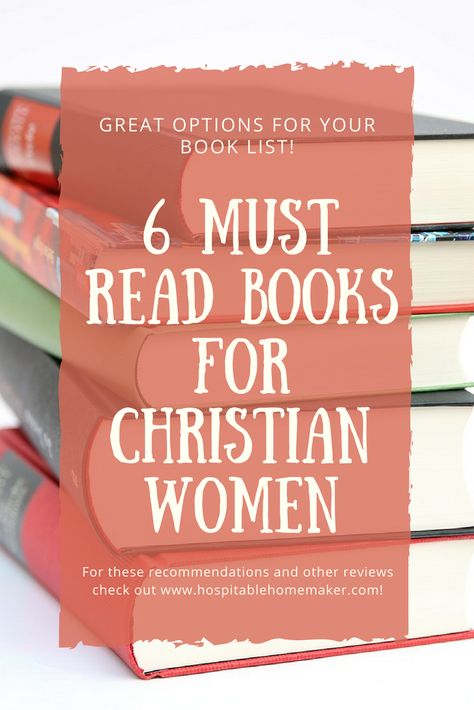 Christian Self Help Books, Top Books To Read For Women, Books For Christian Women, Christian Books To Read, Christian Women Books, Books Every Woman Should Read, Christian Book Recommendations, Christian Literature, Women Books