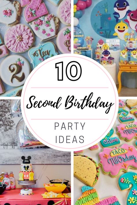 Ideas For A 2nd Birthday Party, Age Two Birthday Theme, 2 Year Birthday Girl Summer, 2 Year Themed Birthday Party, 2nd Themed Birthday Party, Outside 2nd Birthday Party Ideas, 2 Year Birthday Theme Ideas, Two Theme Birthday Party, Fun Second Birthday Ideas