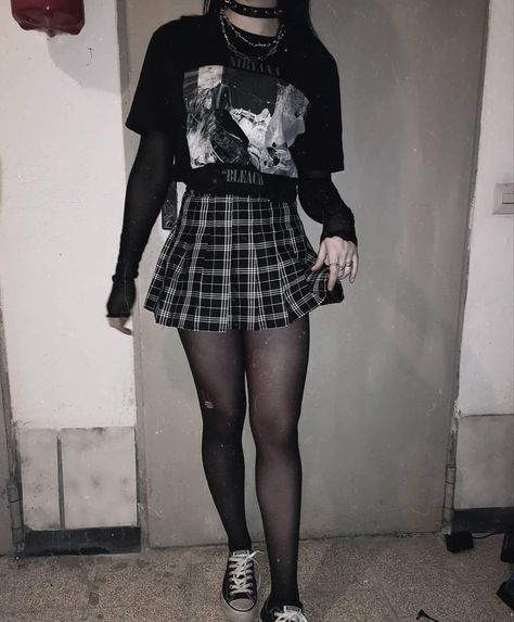 A Skirt, Tights, Black And White, Skirt, Wall, White, Instagram, Black