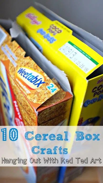 Cereal Box Craft For Kids, Cereal Box Crafts, Cereal Box Craft, Recycle Projects, Pasta Box, Recycling Projects, Red Ted Art, Box Crafts, Cardboard Box Crafts