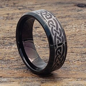 Symbolic Celtic Rings - Best Selling Collection | Endless Styles Celtic Knot Ring Mens, Mens Celtic Rings, Knot Rings, Irish Ring, Black Tungsten Wedding Band, Celtic Wedding Bands, Gold Knot Ring, Celtic Ring, Celtic Knot Designs