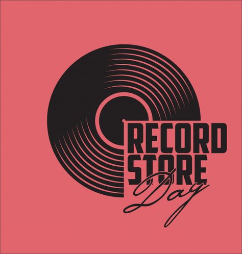 Black vinyl record store day flat concept Premium Vector | Premium Vector #Freepik #vector #vintage #label #music #party Vinyl Logo Design, Vintage Inspired Logo, Record Store Logo, Store Logo Ideas, Music Label Logo, Recording Studio Logo, Vinyl Graphic Design, Cool Logo Ideas, Record Graphic