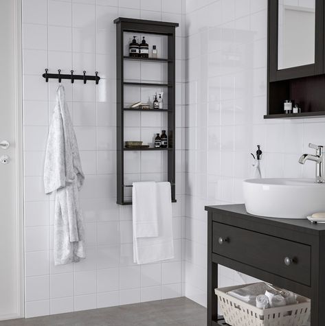 Small Bathrooms, Meet Big Storage Solutions — 60  Ikea Products That Give You All the Space You Need Ikea Bathroom Wall, Hemnes Wall Shelf, Bathroom Shelving, Rv Renovation, Ikea Bathroom, Ikea Hemnes, Bathroom Reno, Kids Bedrooms, Estantes Flotantes