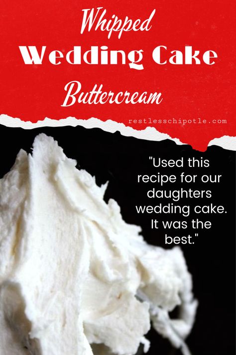 Wedding Cake Frosting Recipe, Wedding Cake Icing, Wedding Cake Frosting, Cupcakes Wedding, Frosting Recipes Easy, Whipped Frosting, Cake Frosting Recipe, Wedding Cake Recipe, Buttercream Frosting Recipe