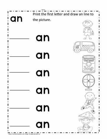 An Word Family, Word Family Books, Word Families Printables, Kindergarten Word Families, Free Kindergarten Printables, Ing Words, Word Family Worksheets, Family Worksheet, Cvc Word Families