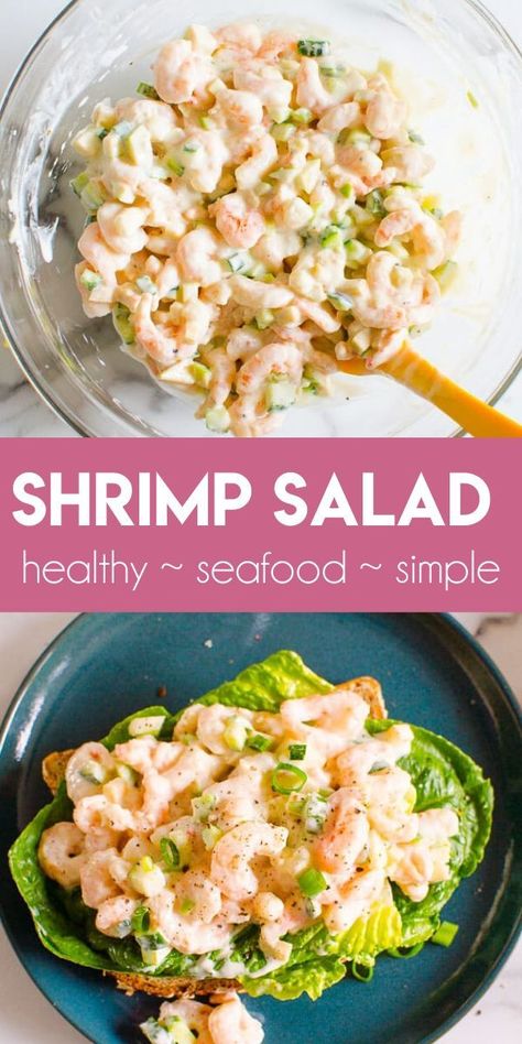 Shrimp Salad Recipes Healthy, Shrimp Salad Healthy, Sea Food Salad Recipes, Shrimp Salad Recipes, Shrimp Recipes Healthy, Healthy Shrimp, Healthiest Seafood, Cold Salad, Shrimp Dishes