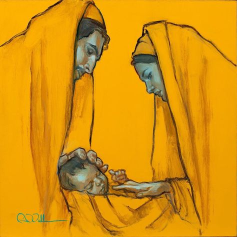 Rose Datoc Dall on Instagram: “You are getting a special preview of one of my 2 small originals in TONIGHT’S Nativity Art Show at @nativityartshow GOING LIVE at 5PM MST,…” Rose Datoc Dall, Virginia Commonwealth University, Religious Artwork, Bible Illustrations, San Francesco, Figurative Artists, 2024 Christmas, Painting Workshop, Biblical Art