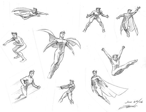 Sketches! | Vitae Graphicus – The Art of John K. Lei Poses Superhero, Superhero Drawing, Superhero Poses, Fly Drawing, Character Female, Small Drawing, Drawing Superheroes, Some Sketches, Poses Drawing