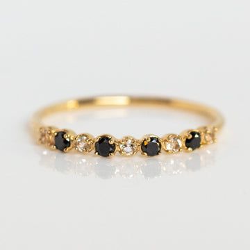 Dark and Moody Stones – Page 2 – local eclectic Stacked Diamond Bands, Black Diamond Bands, December Birthstone Jewelry, Local Eclectic, Half Eternity Wedding Band, Black Diamond Ring, Big Rings, Eternity Wedding Band, Unique Engagement