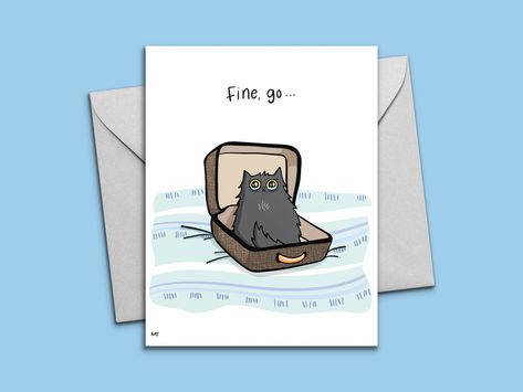 Excited to share this item from my #etsy shop: Printable Sad Cat Goodbye Card - Farewell Digital Greeting Card - Sad You’re Leaving Card for Coworkers + Friends - Instant Download Card Diy Goodbye Cards, Card Farewell, Farewell Greeting Cards, Funny Leaving Cards, Funny Goodbye, Goodbye Cards, Cute Birthday Wishes, Leaving Cards, Farewell Cards