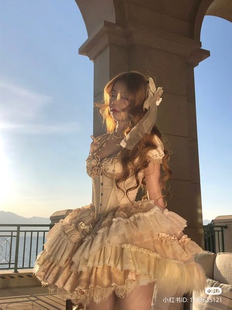 Aesthetic Sundress, Aesthetic Princess Dress, Chinese Gown, Douyin Fashion, Aesthetic Princess, Saturn Return, Goddess Outfit, Fancy Clothes, Y2k Shoes