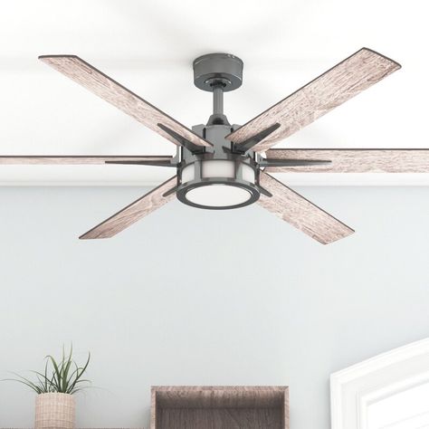 Ceiling Fans Without Lights, Indoor Ceiling Fan, Dimmable Led Lights, Fan With Light, Led Ceiling Fan, Modern Ceiling Fan, Ceiling Fan With Remote, Grey Oak, Ceiling Fans