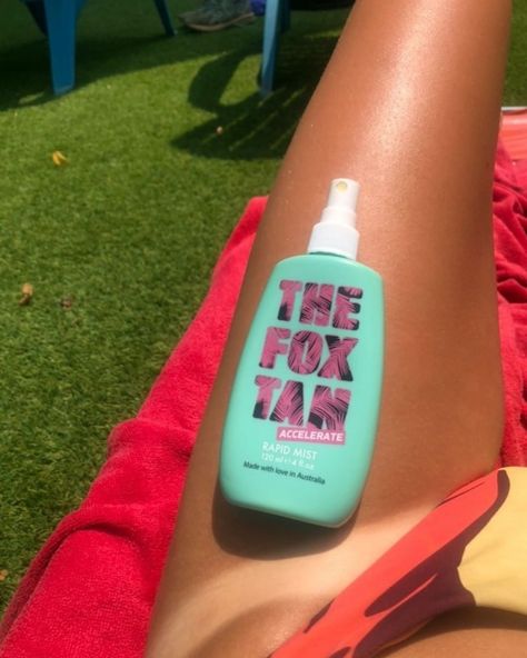 The Fox Tan® on Instagram: “"SO HAPPY WITH THIS! ONLY 3 DAYS IN THE SUN!!! ☀️" - @rhiannapondard 🙌🏽Add our Rapid Mist to your tanning regime that contains our…” Tan Routine, Best Tanning Oil, The Fox Tan, Tanning Supplies, Fox Tan, Tanning Routine, Summer Tumblr, How To Get Tan, Beach Tan