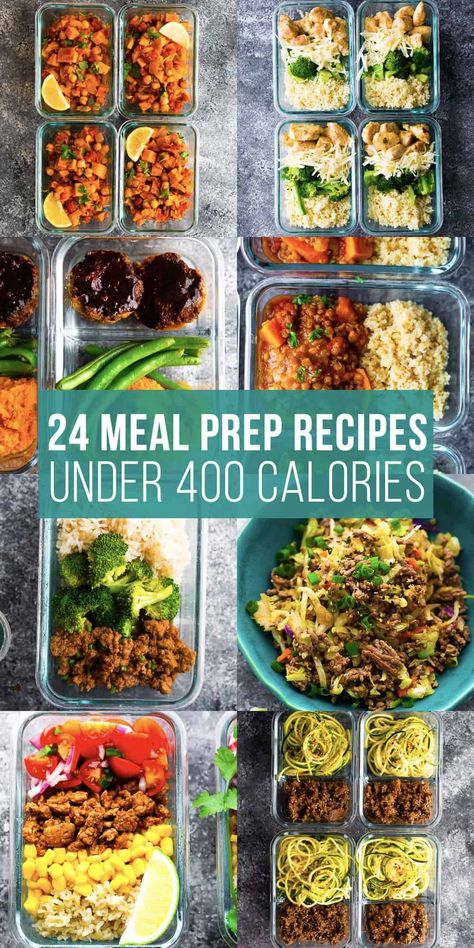 Healthy meal prep lunches that are 400 calories or under, and will keep you feeling full! All calories calculated for you. Recipes Under 400 Calories, 7 Day Cabbage Soup Diet, Meals Under 400 Calories, Sweet Peas And Saffron, Lean Meal Plan, Easy Meal Prep Recipes, 400 Calorie Meals, Meal Prep Lunch, Prep Lunch