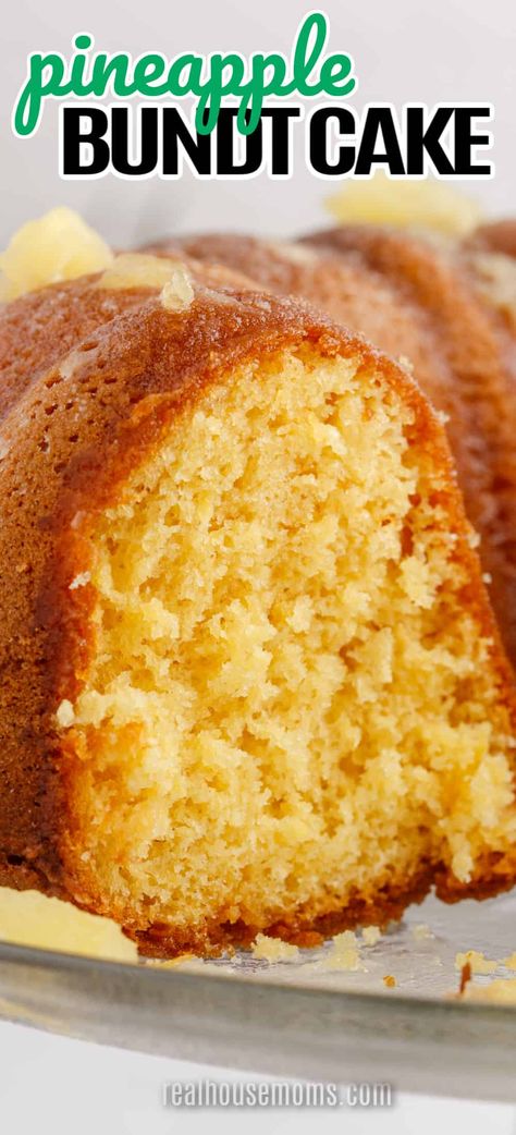 Pineapple Bundt Cake Recipe, Pineapple Bundt Cake, Bundt Cake Mix, Bunt Cake Recipe, Easy Pineapple Cake, Yellow Cake Mix Recipes, Easy Bundt Cake Recipes, Pineapple Cake Recipe, Easy Bundt Cake