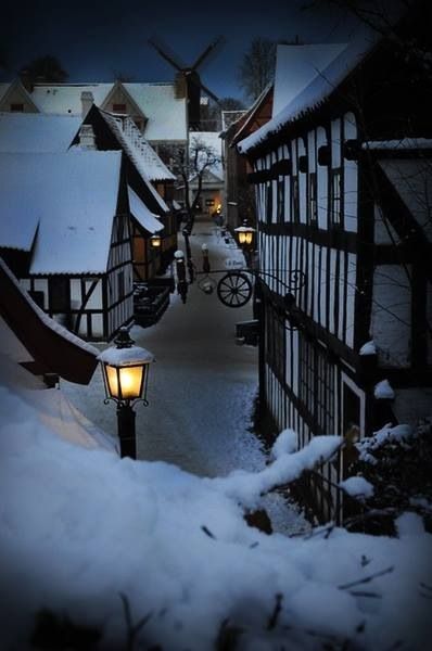 Godric's Hollow? Aarhus Denmark, Winter Magic, Winter Scenery, Winter Beauty, Snow Scenes, Winter Wonder, Aarhus, Reykjavik, On The Ground