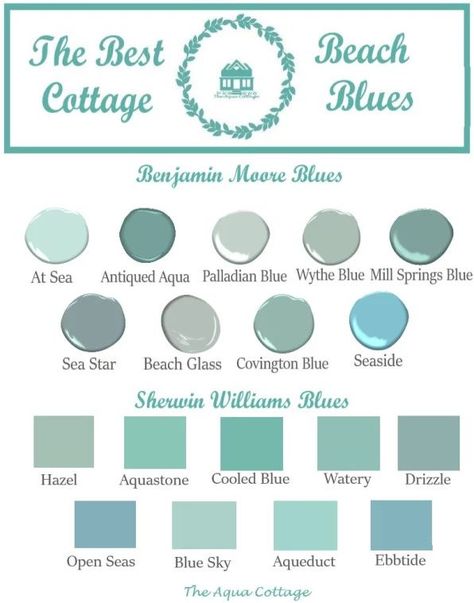 Paint Hacks, Best Blue Paint Colors, Beach Glam, Coastal Paint Colors, Coastal Paint, Beach House Colors, Bathroom Addition, Haus Am See, Porch Railing