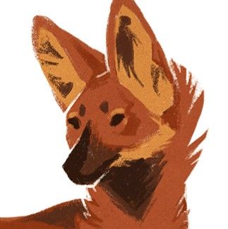 Red Maned Wolf, Maned Wolf Oc, Maned Wolf Aesthetic, Maned Wolf Drawing, Maned Wolf Art, Manned Wolf, Maned Wolves, Wolf Icon, Maned Wolf