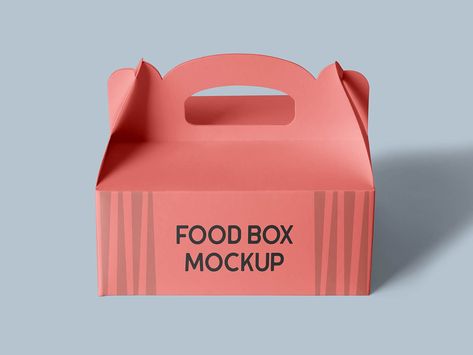 Free Cardboard Takeaway Food Carry Box With Handle Mockup PSD - Good Mockups Mockup Envelope, Food Mockup, Social Media Mockup, Takeaway Food, Menu Mockup, Mobile Mockup, Macbook Mockup, Box With Handle, Cosmetics Mockup