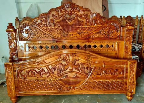 Cot Design, Clothes Rack Design, Wooden King Size Bed, Box Bed Design, Double Bed Designs, Sofa Design Wood, Single Door Design, Wood Carving Furniture, Front Door Design Wood