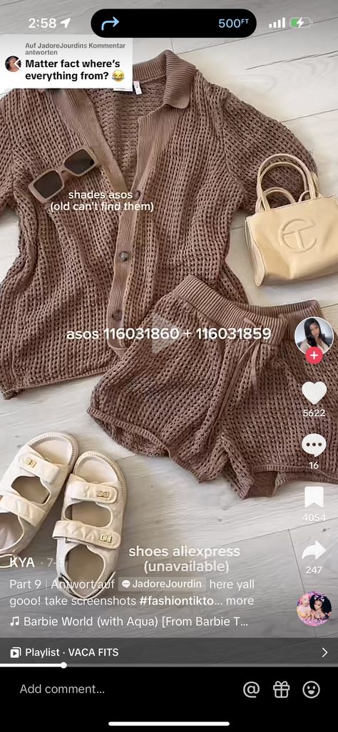 Vacation Outfits Women, Cute Vacation Outfits, Summer Holiday Outfits, Vacay Outfits, Trip Outfits, Cute Comfy Outfits, Baddie Outfits Casual, Cute Simple Outfits