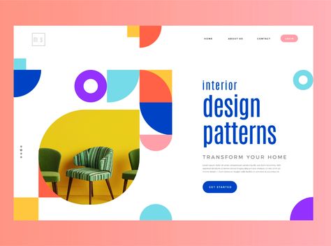 Interior Design Pattern - Concept Banner Interior Design Pattern, Yearbook Design, Ads Design, Website Banner, Web Banner Design, Design Jobs, Web Layout, Website Inspiration, Printing Business