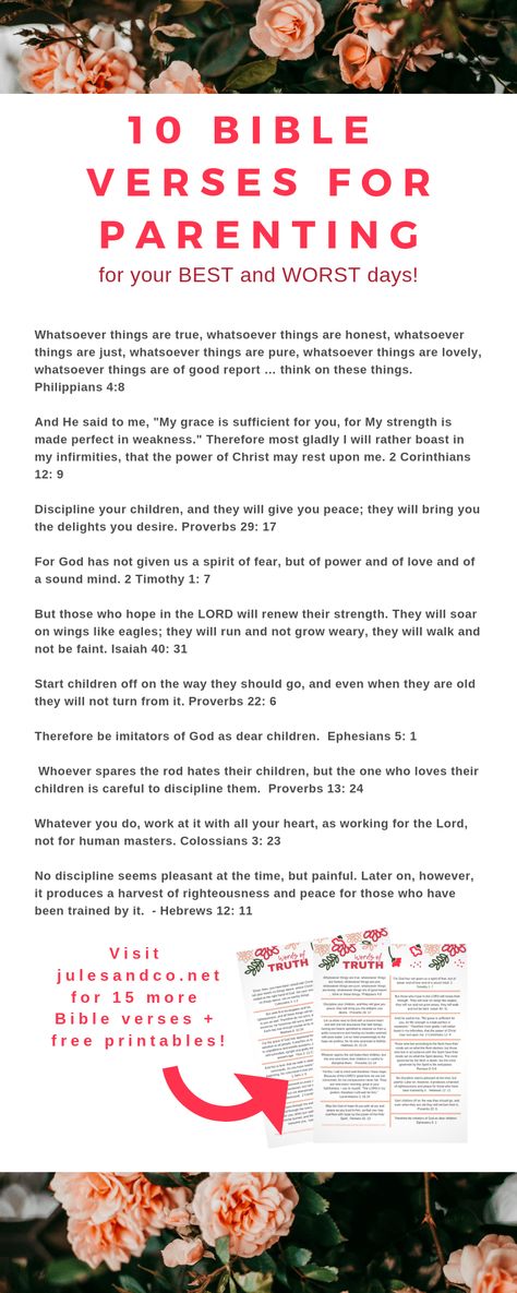 Need some inspiration in your parenting and motherhood? Take these words of truth to heart, mama. These encouraging Bible verses for moms and parents will help you look up, find peace, and grow in wisdom. Don't forget to grab the free printable pages to stick on your fridge! They'll encourage you on your best and worst days as a mom! #Christianparenting #positiveparenting #momlife #bibleverses Bible Verse For Moms, Christian Woman Encouragement, Whatsoever Things Are Lovely, Confidence Kids, Smart Parenting, Encouraging Bible Verses, Printable Bible Verses, Christian Parenting, Favorite Bible Verses