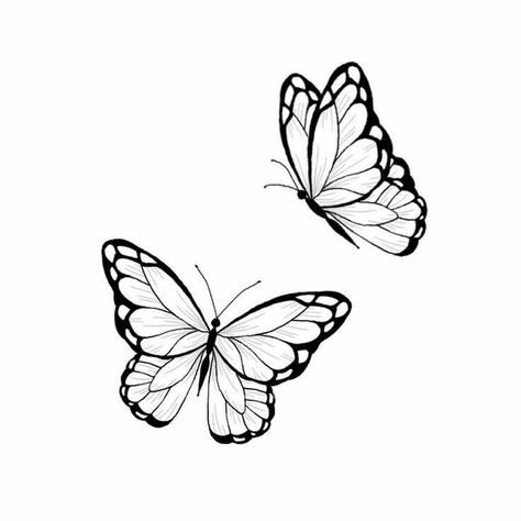 Minimal Butterfly Tattoo Design, Butterfly Tattoo Template, Minimal Butterfly Tattoo, Butterfly Hip Tattoo, Mariposas Tattoo, Butterfly Tattoo Stencil, Unique Butterfly Tattoos, Cute Tiny Tattoos, Butterfly Tattoo Designs