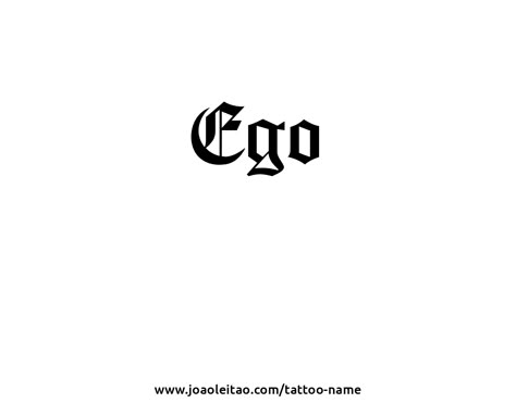 Ego Tattoo Ideas, Ego Tattoo, Let It Go Tattoo, Herren Hand Tattoos, Word Tattoo Ideas, Go Tattoo, P Tattoo, Name Creator, Word Tattoo