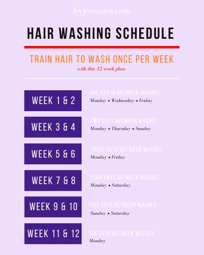 How to Train Hair to Wash Less - Even When You Workout - By Jessi Ann Hair Wash Schedule, Take Care Of Curly Hair, Hair Care Routine Daily, Hair Washing Routine, Hair Washing, Hair Growing Tips, Hair Wash, Black Hair Care, Clean Hair