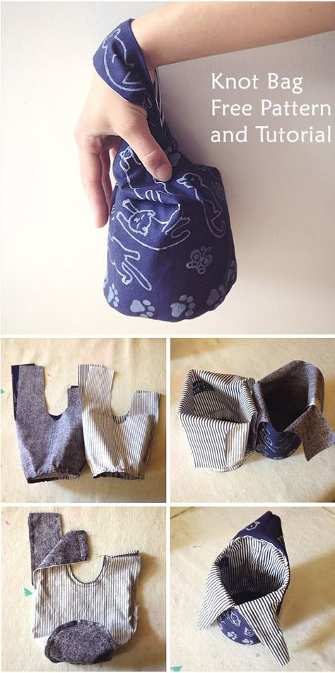 Japanese Knot Bag Tutorial Knot Bag Tutorial, Step Table, Bracelets Crafts, Beginners Sewing, Japanese Knot, Origami Bag, Illustration Tutorial, Japanese Knot Bag, Knot Bag