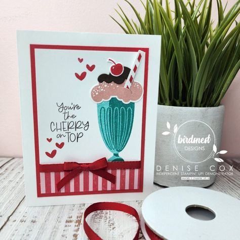 Share A Milkshake: Trip Achiever's Blog Hop • Denise Cox Stampin Up Milkshake Cards, Su Share A Milkshake Cards, Share A Milkshake Stampin Up Cards, Website Ideas Inspiration, Share A Milkshake, Bee Creative, Website Ideas, Milk Shake, Best Pens