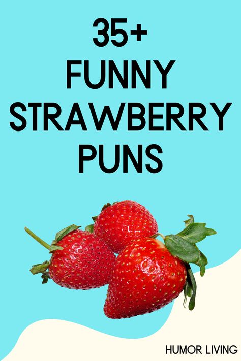 Strawberries are sweet and nutritious fruits. There are many ways to cook and eat them. Read funny strawberry puns for a good laugh. Strawberry Sayings Cute, Berry Puns Funny, Strawberry Sayings Quotes, Fruit Puns Funny, Strawberry Picking Quotes, Funny Strawberry Quotes, Strawberry Quotes Instagram, Strawberry Jokes, Strawberry Sayings